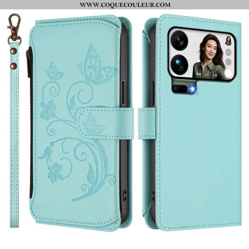Housse Xiaomi 17 Pro Max Portefeuille Floral