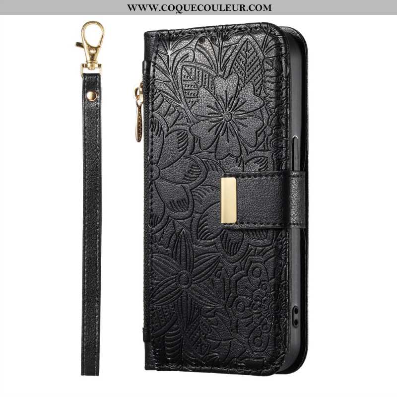 Housse Xiaomi 17 Pro Max Portefeuille Motif Floral