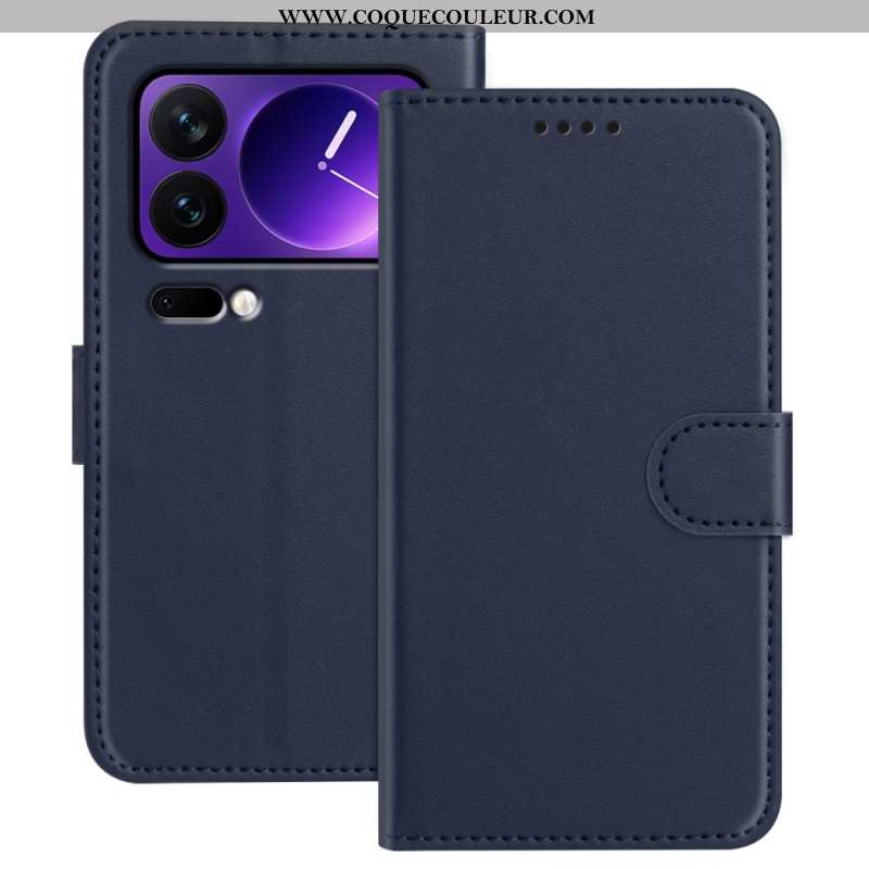 Housse Xiaomi 17 Pro Effet Cuir Uni