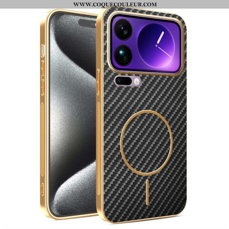 Coque Xiaomi 17 Pro Texture Fibre Carbone