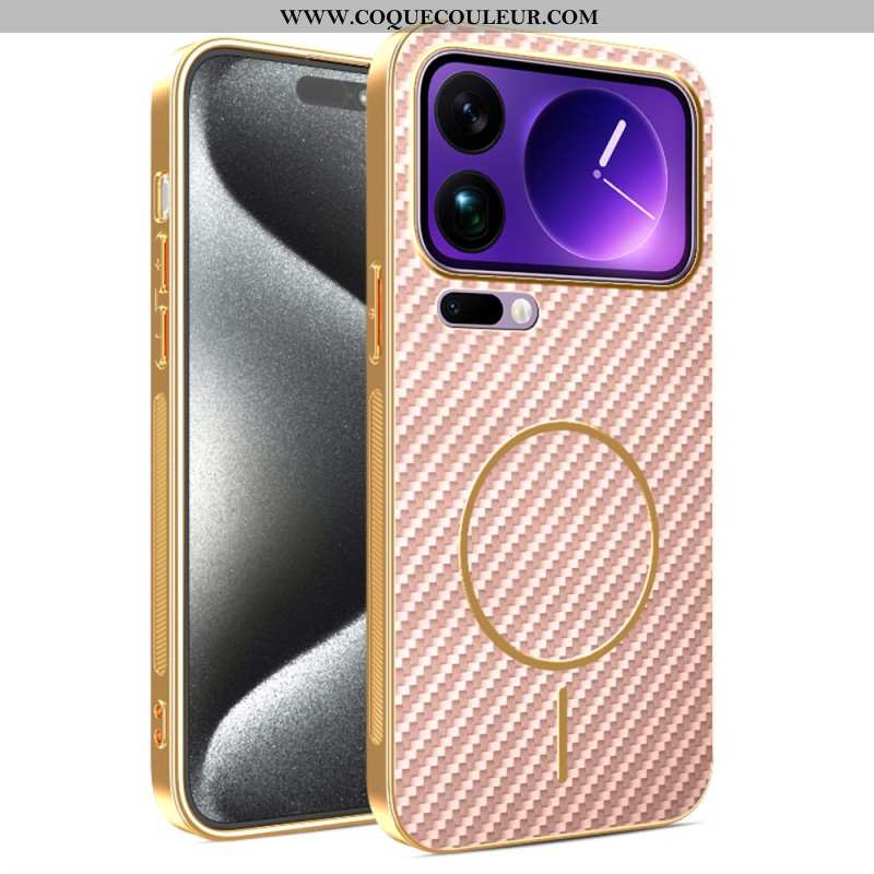 Coque Xiaomi 17 Pro Texture Fibre Carbone