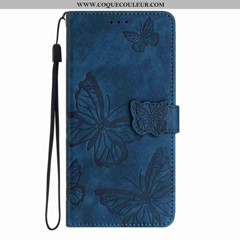 Housse Xiaomi 17 Pro Effet Daim Design Papillons