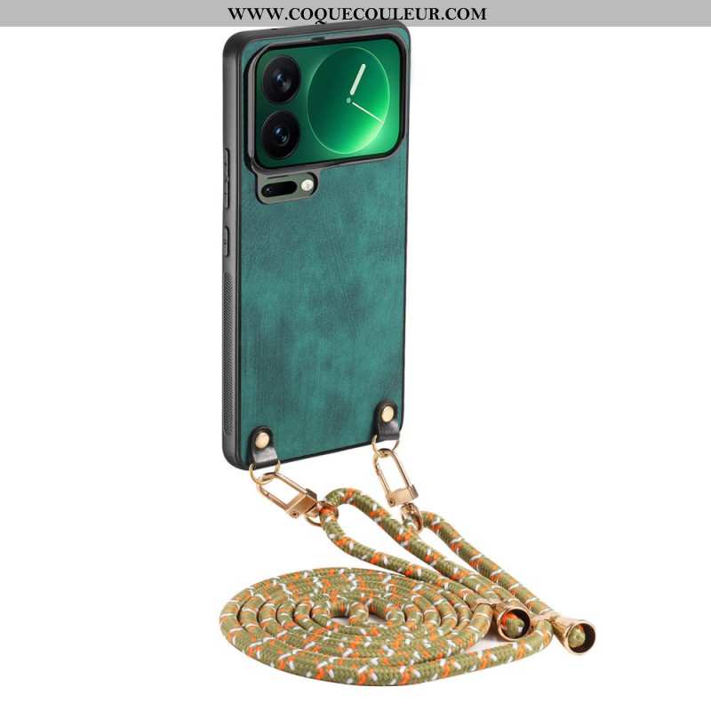 Coque à Cordon Xiaomi 17 Pro Effet Daim