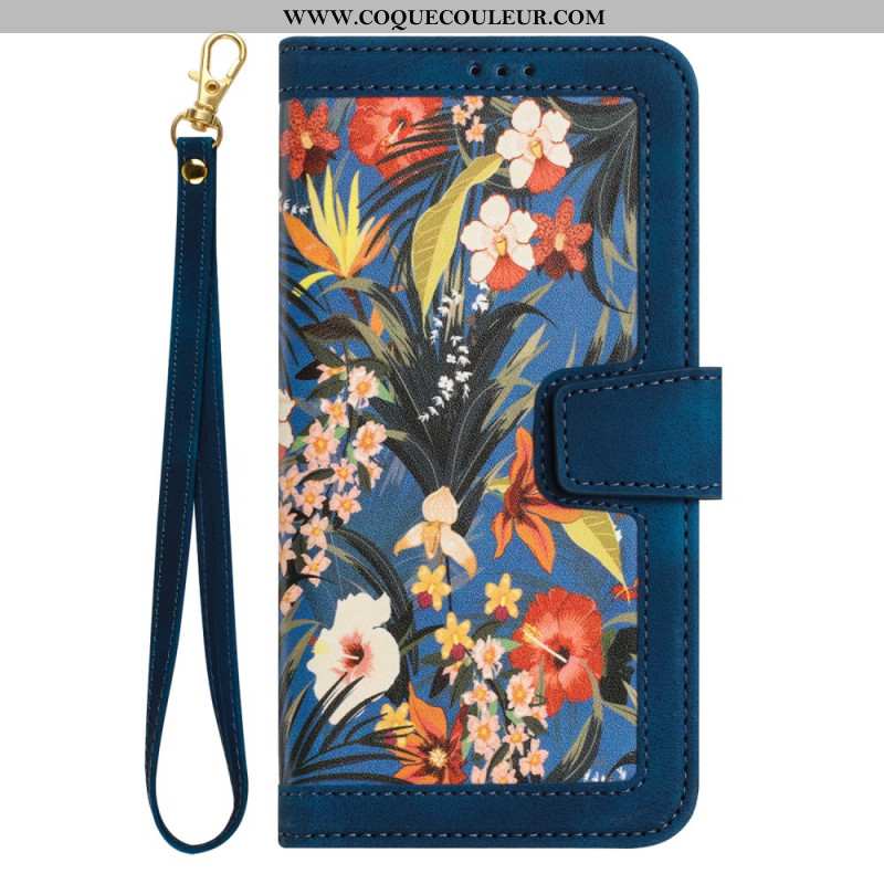Housse Xiaomi 17 Pro Portefeuille Motif Floral