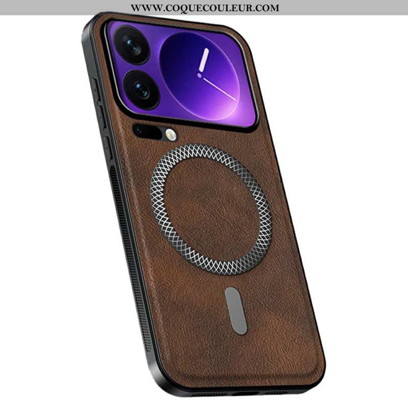 Coque Xiaomi 17 Pro MagSafe Effet Cuir