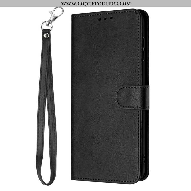 Housse Xiaomi 17 Pro Effet Cuir à Lanière