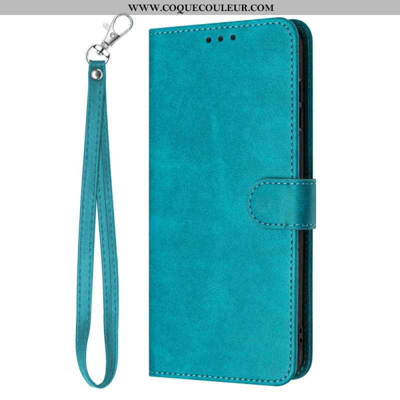 Housse Xiaomi 17 Pro Effet Cuir à Lanière