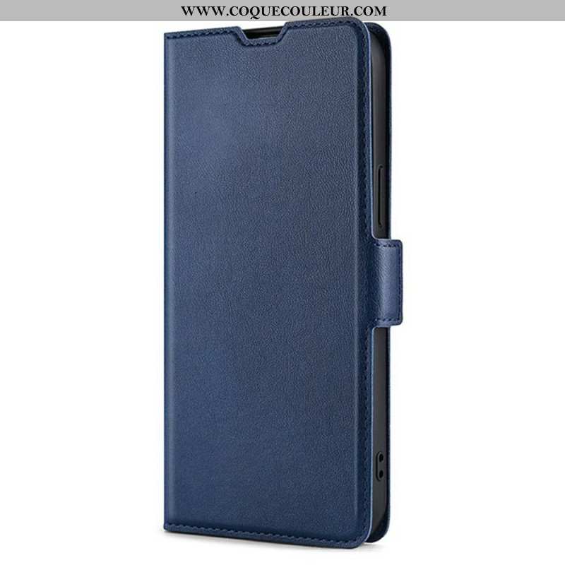 Housse Xiaomi 17 Effet Cuir Double Fermoir