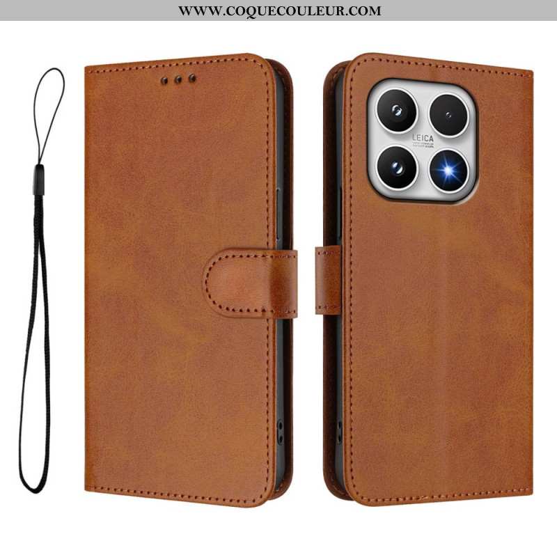 Housse Xiaomi 17 Protection RFID Effet Cuir