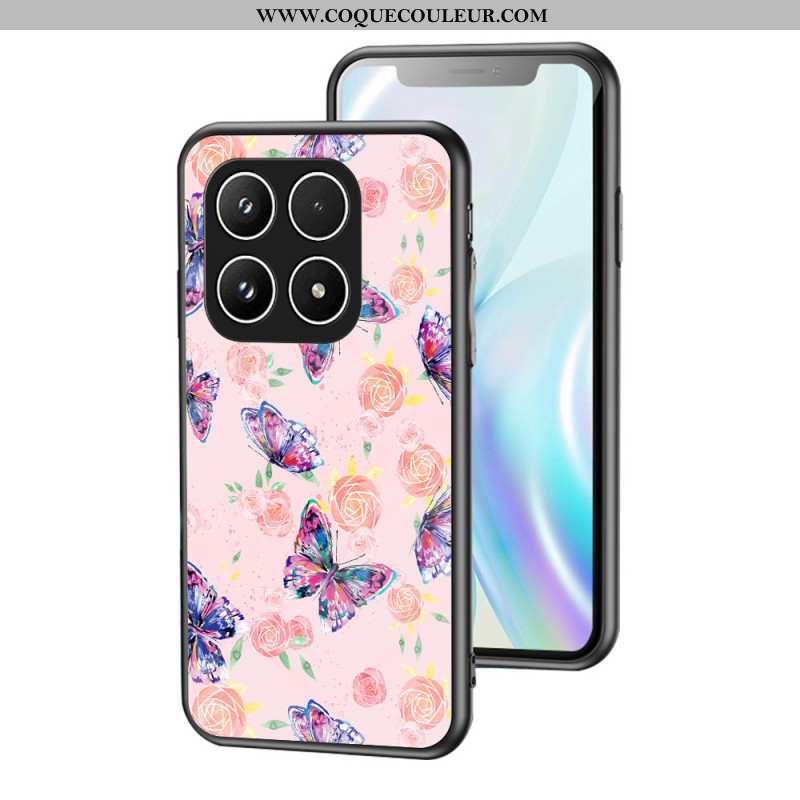 Coque Xiaomi 17 Verre Trempé Motif Papillons