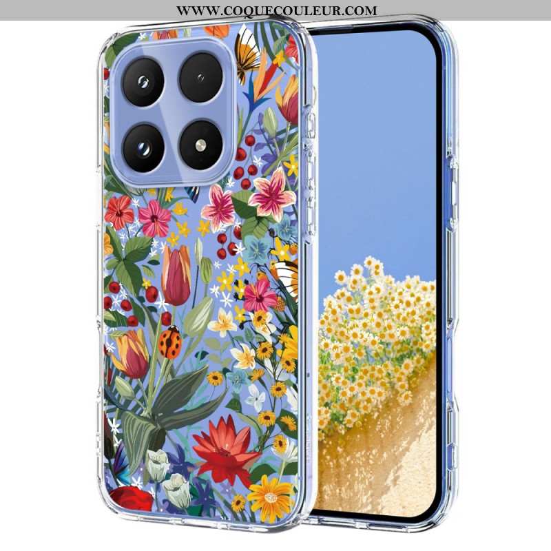 Coque Xiaomi 17 Papillons et Fleurs