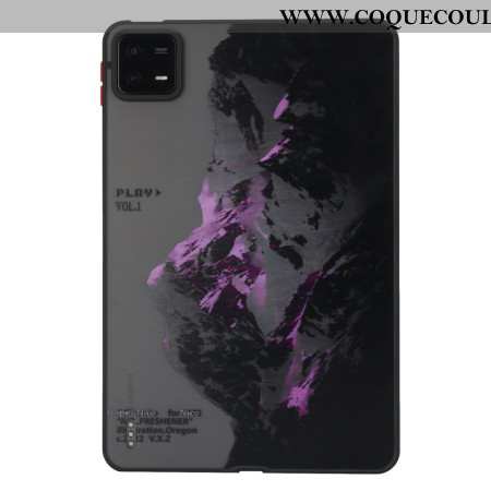Coque Xiaomi Pad 6 / 6 Pro Montagne Enneigée Violette