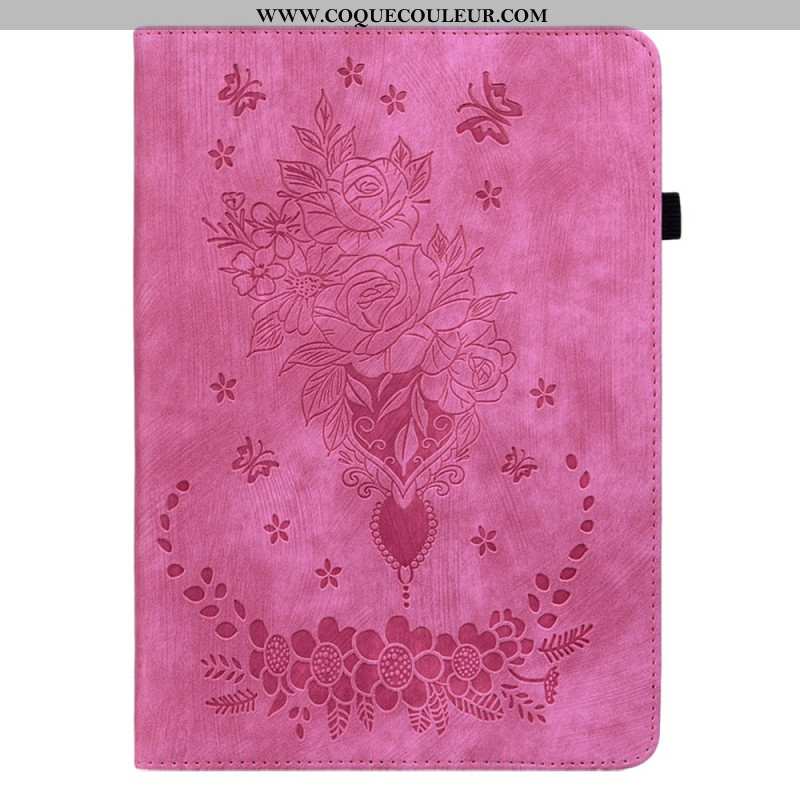 Étui Xiaomi Pad 6 / 6 Pro Effet Cuir Roses