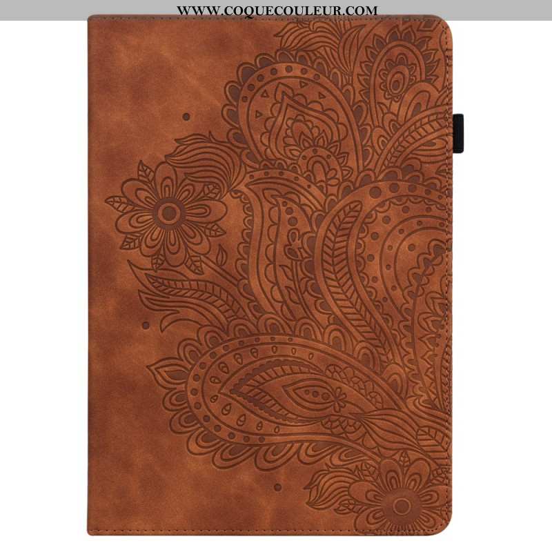 Étui Xiaomi Pad 6 Effet Cuir Floral