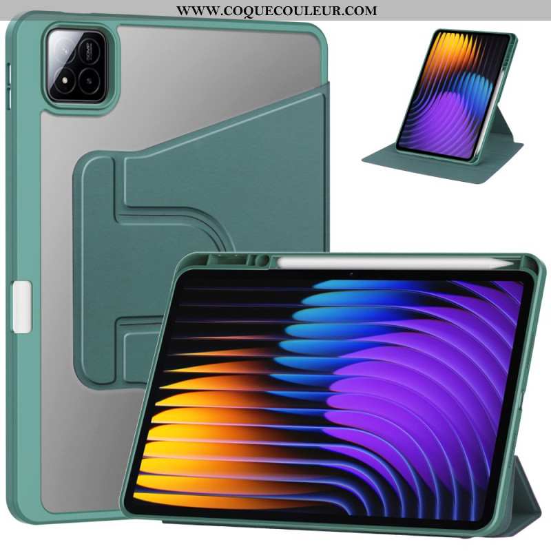 Étui Xiaomi Pad 7 / Pad 7 Pro Effet Cuir avec Support Rotatif à