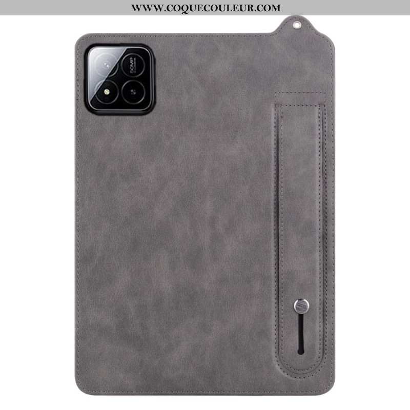Coque Xiaomi Pad 7 / Pad 7 Pro Simili Cuir avec Sangle-Support