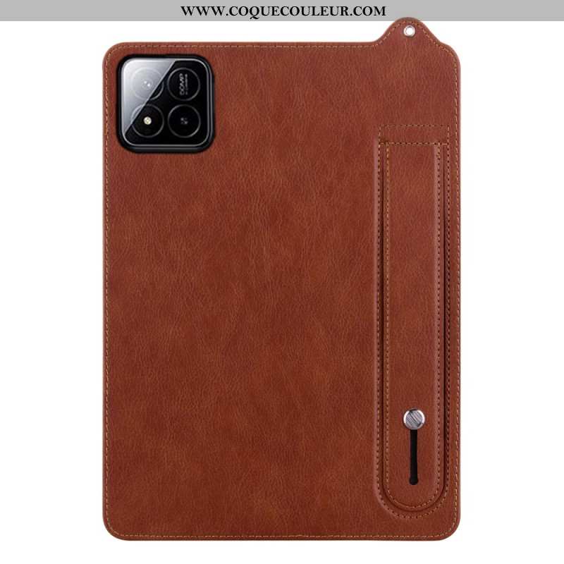 Coque Xiaomi Pad 7 / Pad 7 Pro Simili Cuir avec Sangle-Support