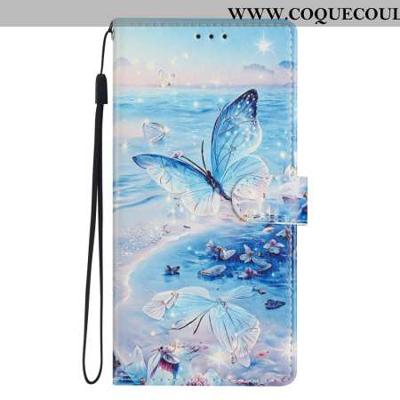 Housse Xiaomi Redmi Note 14 4G Papillon Océanique