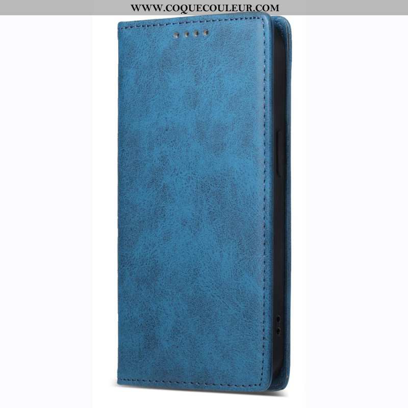 Flip Cover Xiaomi Redmi Note 14 4G Blocage RFID Vintage