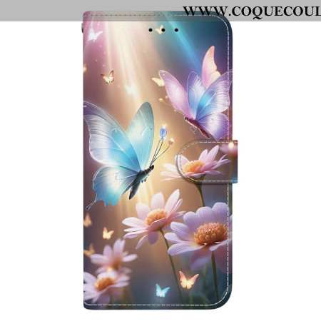 Housse Xiaomi Redmi Note 14 4G Papillons Sous la Lumière