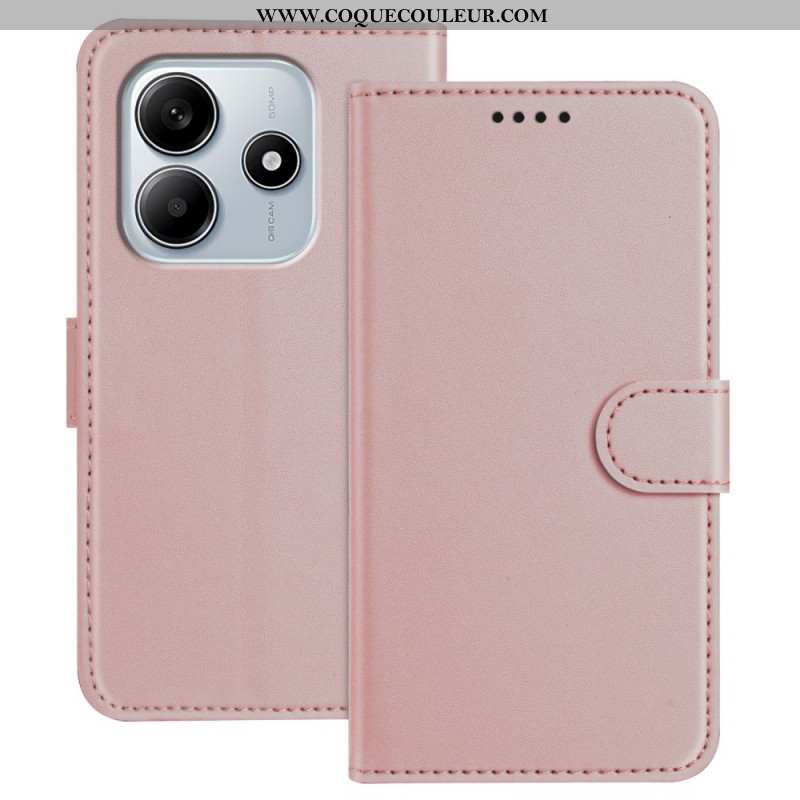 Housse Xiaomi Redmi Note 14 4G Simili Cuir à Lanière