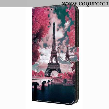 Housse Xiaomi Redmi Note 14 4G Tour Eiffel Floral