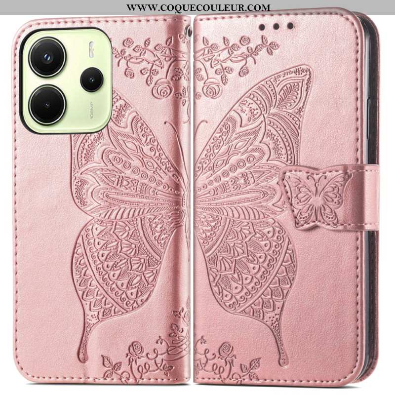 Housse Xiaomi Redmi Note 14 4G Papillon Baroque