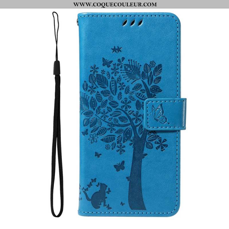 Housse Xiaomi Redmi Note 14 4G Arbre et Chat