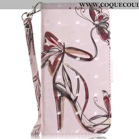 Housse Xiaomi Redmi Note 14 4G Escarpin à Lanière