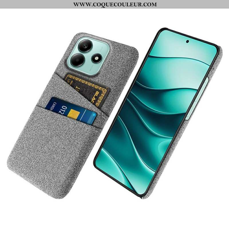 Coque Xiaomi Redmi Note 14 5G Tissu Porte-Cartes