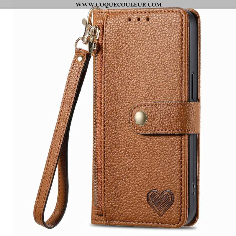 Housse Xiaomi Redmi Note 14 5G RFID avec Portefeuille et Poche Zippée RFID