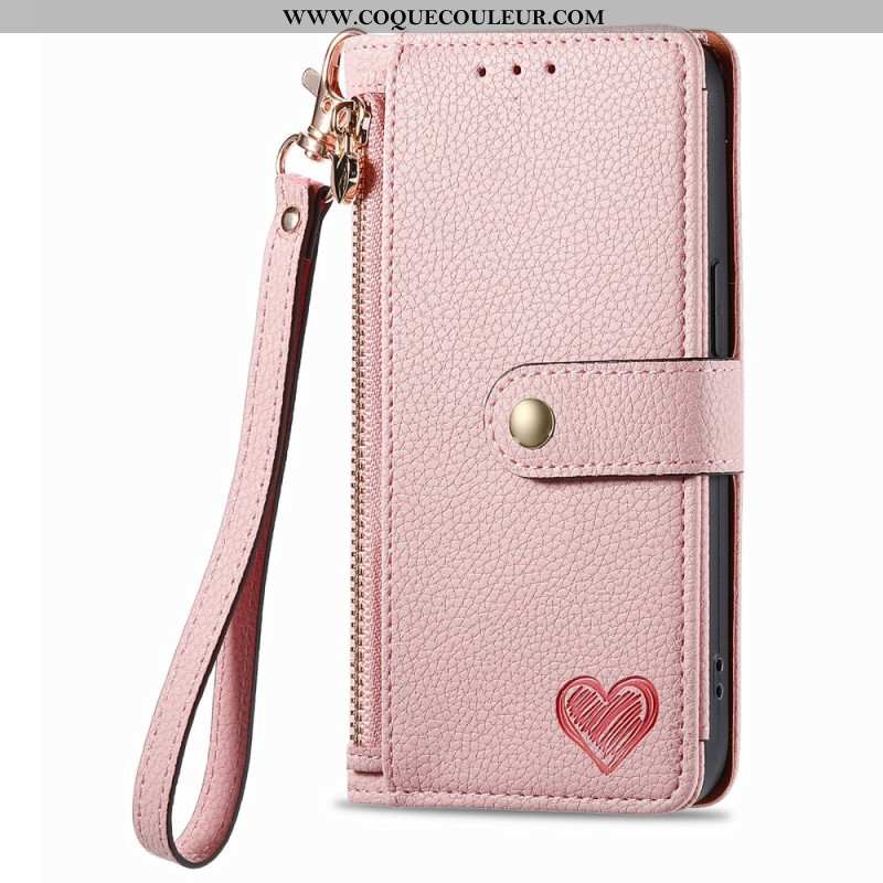 Housse Xiaomi Redmi Note 14 5G RFID avec Portefeuille et Poche Zippée RFID