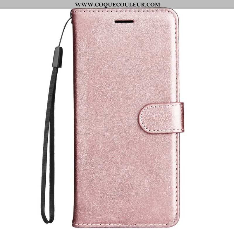 Housse Xiaomi Redmi Note 14 5G Simili Cuir à Lanière