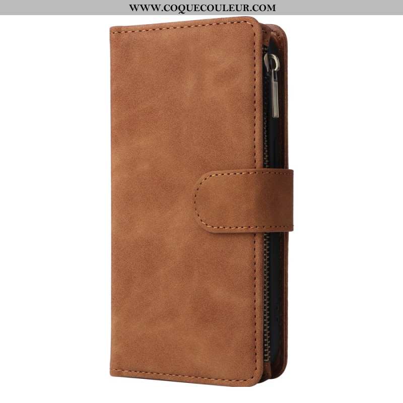 Housse Xiaomi Redmi Note 14 5G Portefeuille Effet Cuir Complet