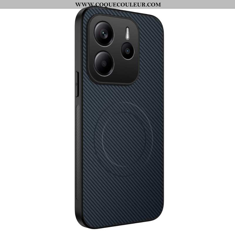 Coque Xiaomi Redmi Note 14 5G Compatible MagSafe Fibre Carbone