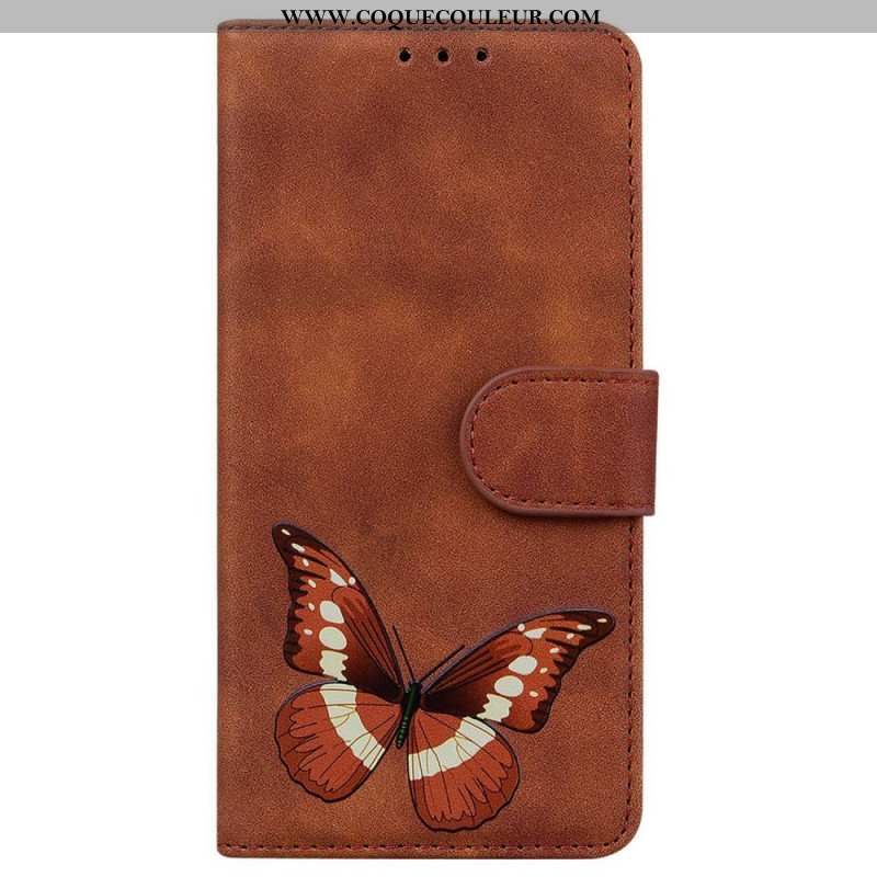 Housse Xiaomi Redmi Note 14 5G Effet Daim Papillon