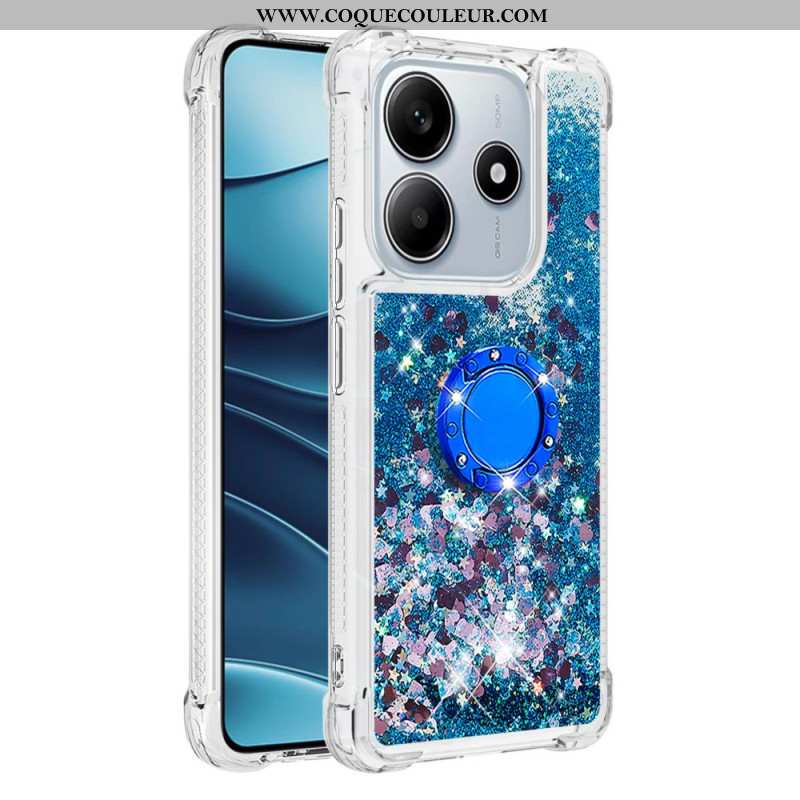 Coque Xiaomi Redmi Note 14 5G Anneau-Support Paillettes