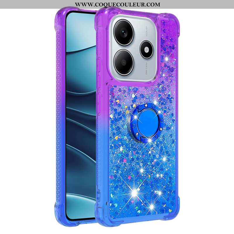 Coque Xiaomi Redmi Note 14 5G Gradient Paillettes avec Support