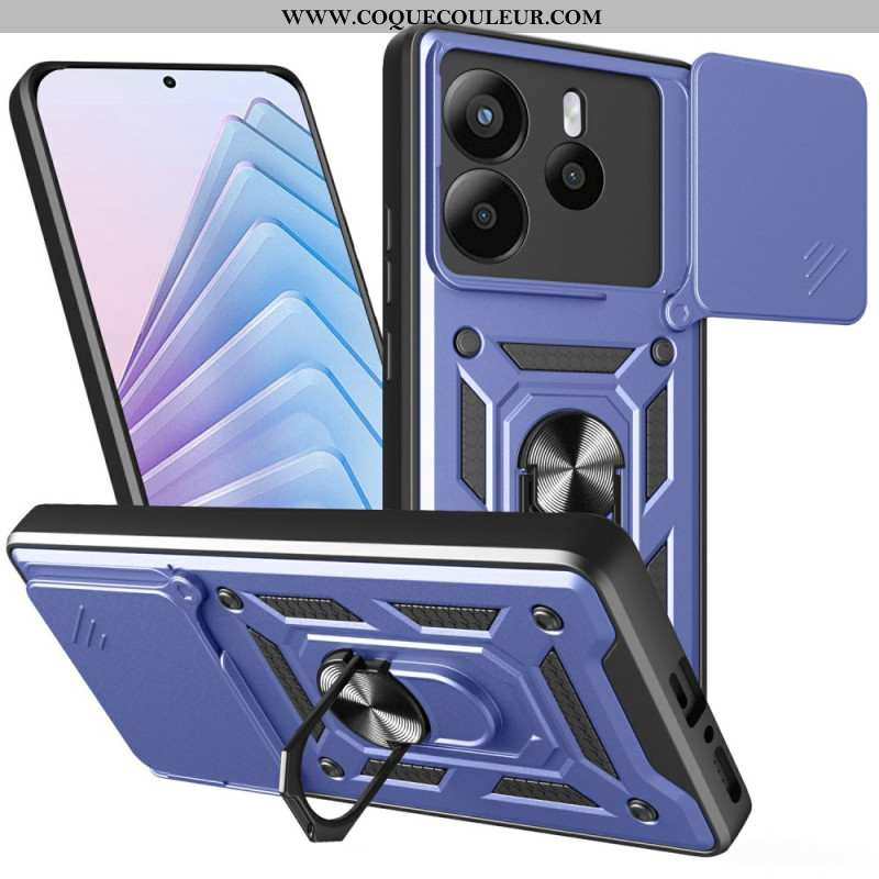 Coque pour Xiaomi Redmi Note 14 5G Protection Caméra Coulissante et Support