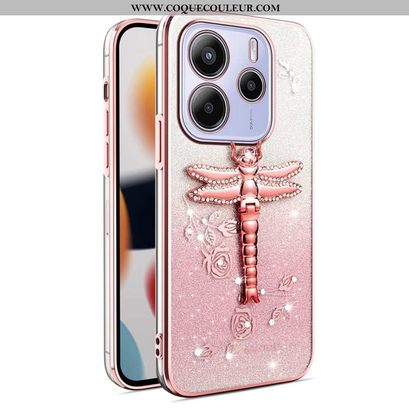 Coque Xiaomi Redmi Note 14 5G Support Libellule KADEM