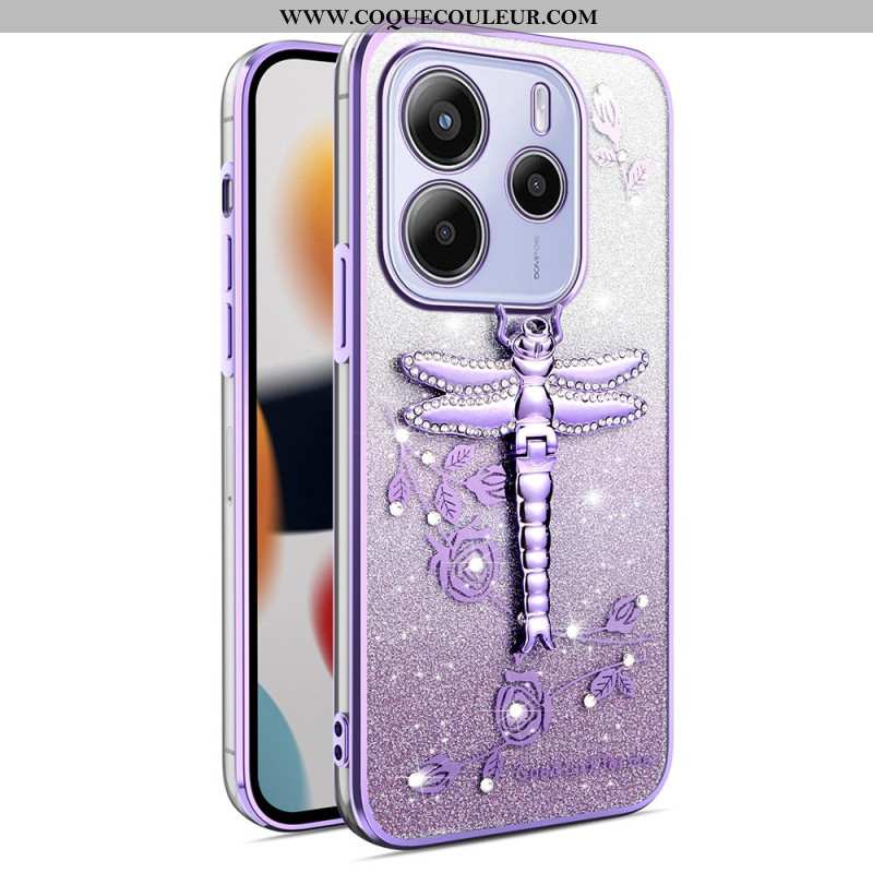 Coque Xiaomi Redmi Note 14 5G Support Libellule KADEM