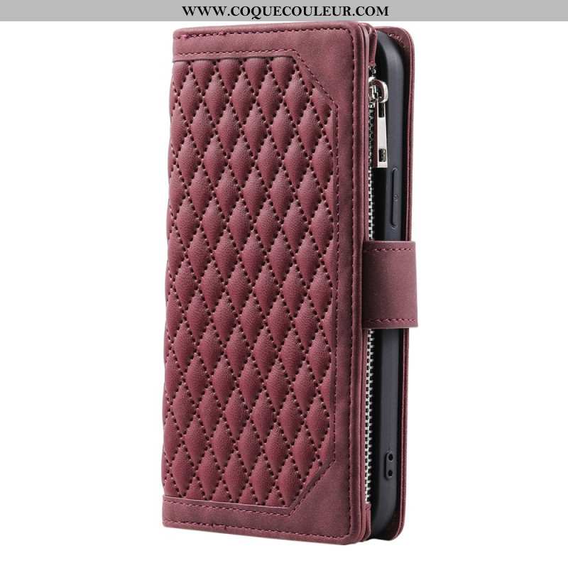 Housse Xiaomi Redmi Note 14 5G Portefeuille Matelassé