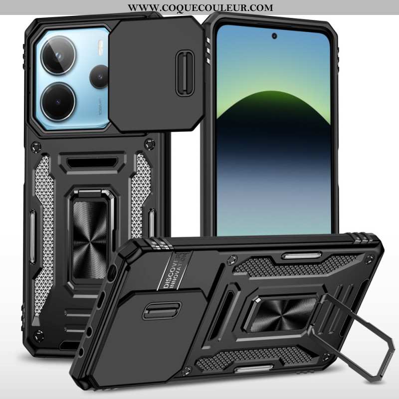 Coque Xiaomi Redmi Note 14 5G Ultra Résistante avec Support et Protecteur Objectif