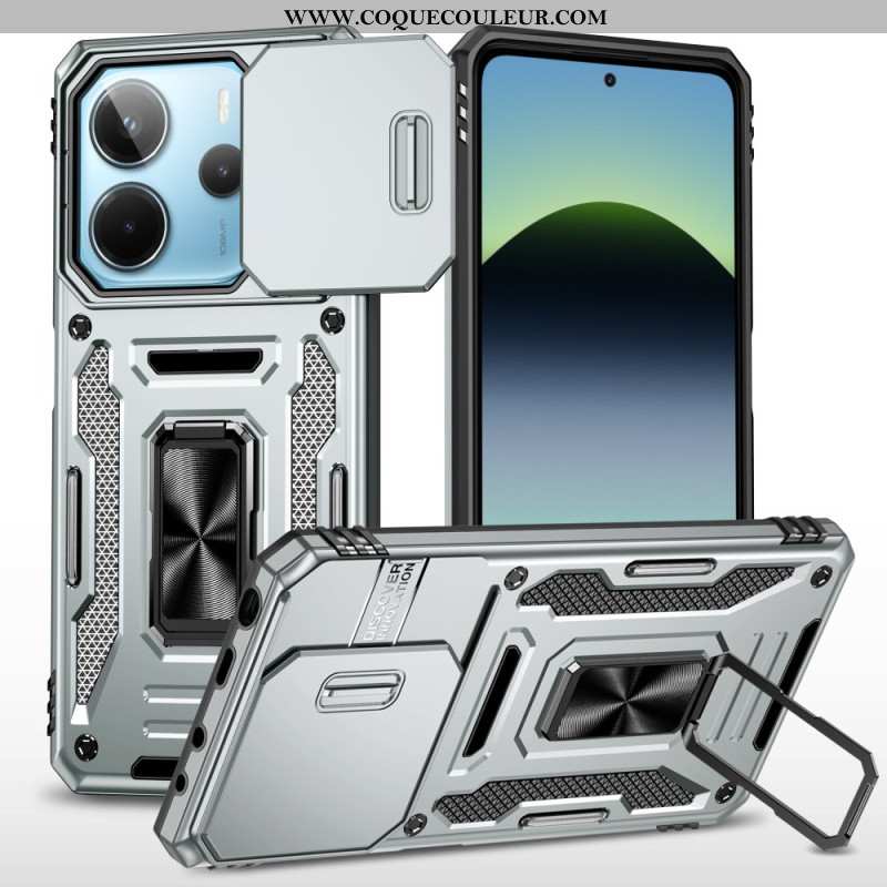 Coque Xiaomi Redmi Note 14 5G Ultra Résistante avec Support et Protecteur Objectif