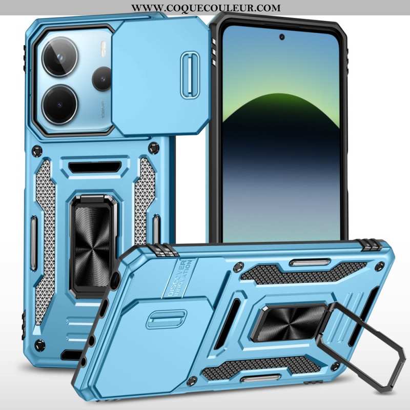 Coque Xiaomi Redmi Note 14 5G Ultra Résistante avec Support et Protecteur Objectif