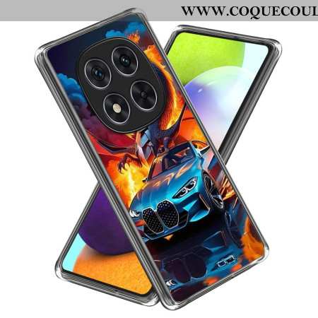Coque Xiaomi Redmi Note 14 Pro 4G Voiture de Sport et Dragon
