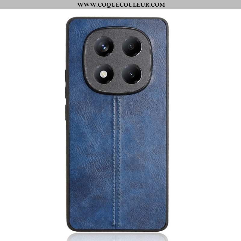 Coque Xiaomi Redmi Note 14 Pro 4G Effet Cuir Coutures