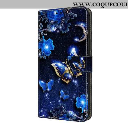 Housse Xiaomi Redmi Note 14 Pro 4G Papillons Brillants