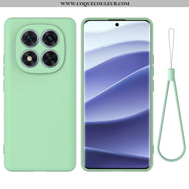 Coque Xiaomi Redmi Note 14 Pro 4G Silicone Liquide à Lanière