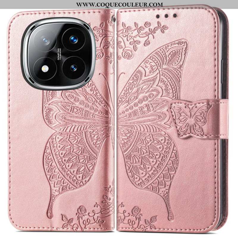 Housse Xiaomi Redmi Note 14 Pro 4G Papillon Baroque